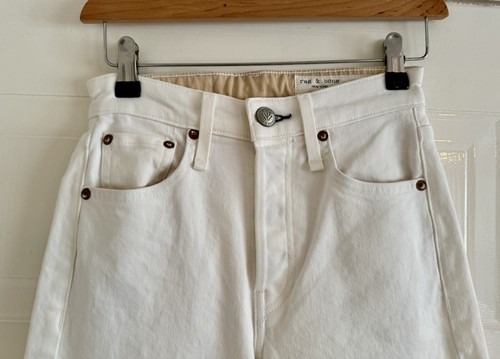 BNWT Rag And Bone White Maya High-rise Ankle Length Jeans Waist 23 RRP £240 P283 - Picture 2 of 10