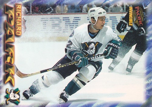 1997-98 Pacific Invincible Hockey NHL Regime #6 Richard Park Anaheim Ducks - Picture 1 of 2