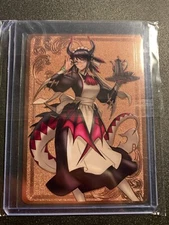 Metal Dual Dragonmaid Chamber House Manamoon Art  Amanda Lapalme Art Yugioh 