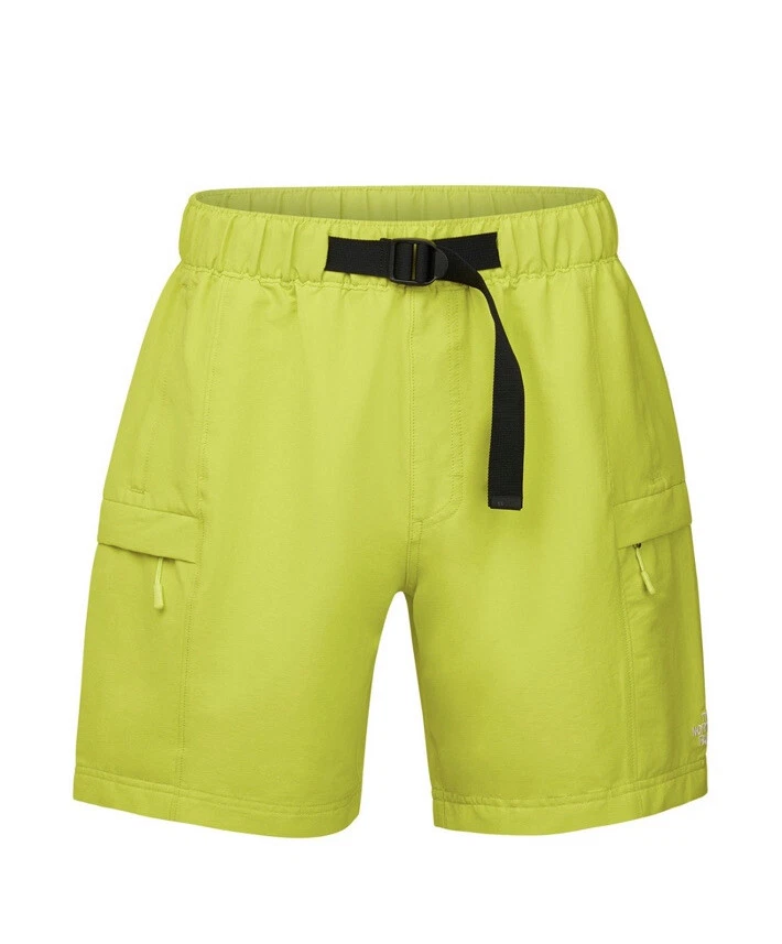 The North Face Men's Belted Class V Shorts Hiking Small Sulphur Spring Green