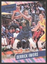 2017-18 Panini Prestige Mist Derrick Favors Utah Jazz #53 Parallel