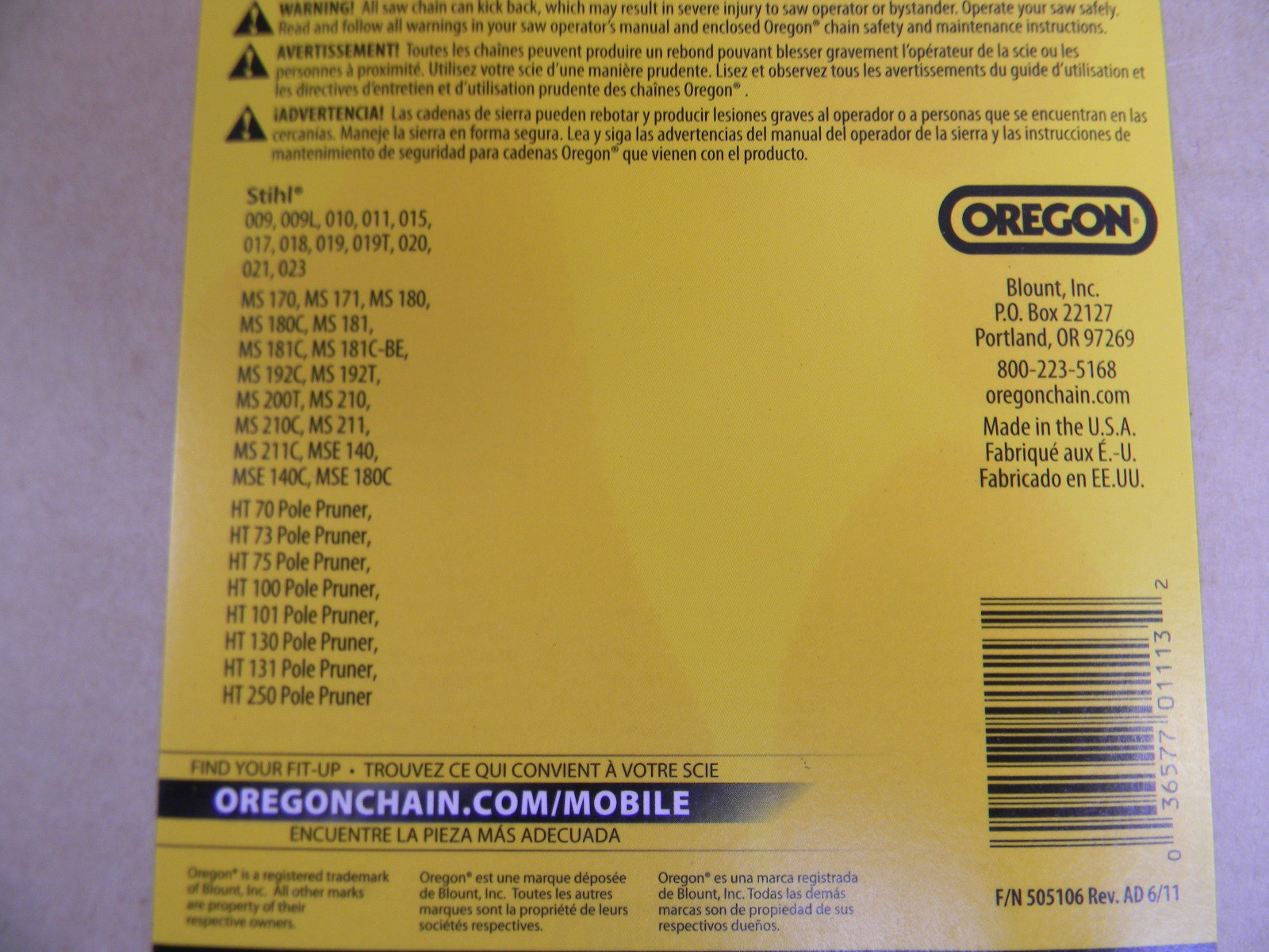 Barra Guida Motosega 14" + Catena 3/8LP 050 50DL Per Stihl 009 - Foto 7