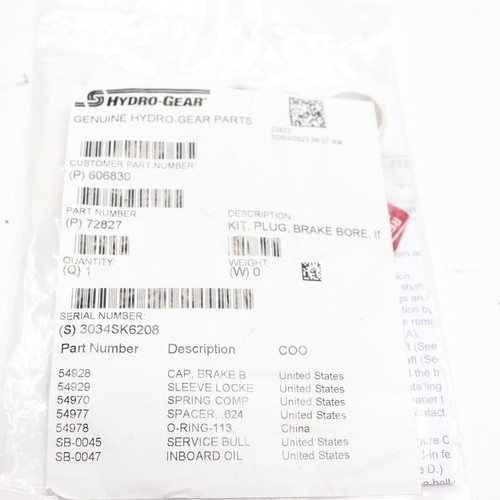 HydroGear Plug Bracket Kit 72827 eBay