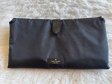 Kate Spade New York Baby Diaper Changing Travel Mat Pad Black Folds Up