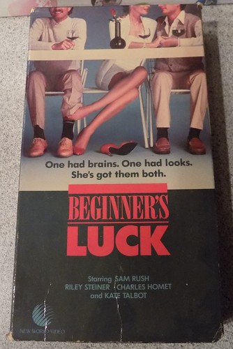 Beginner's Luck - OOP Sexy Comedy VHS Sam Rush Kate Talbot - Picture 1 of 3