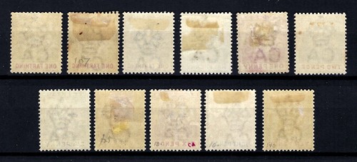 BARBADOS 1892-1903 SG106-113 Perf 14 MCCA SET TO 10d Fresh MM Cat. £85 - Picture 2 of 2