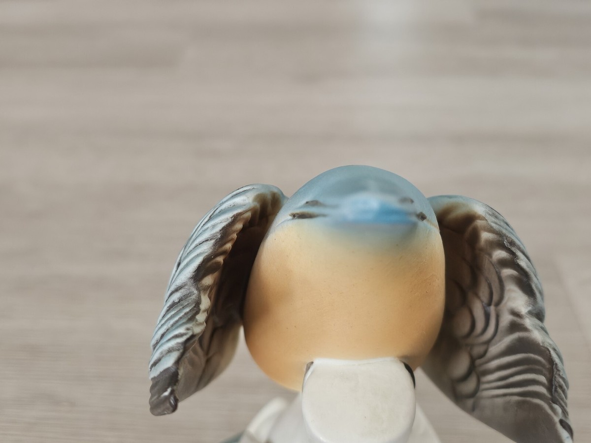 Royal Dux Bohemia Porcelain Kingfisher Bird Figurine 24444 7513