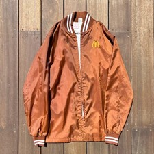 Vintage McDonald’s 1983 Red Bomber Logo Jacket Made In USA Sz Small