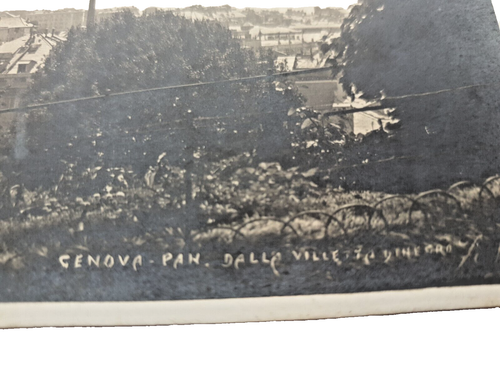 Genua Italien,1906 alte AK, Photo Postkarte, Genova Park, Delle Ville, Postcard - Zdjęcie 2 z 9