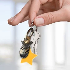 Funny Engraving Keychain Shark Rocket Bomb Key Ring Decor Sharks Rocket Keychain