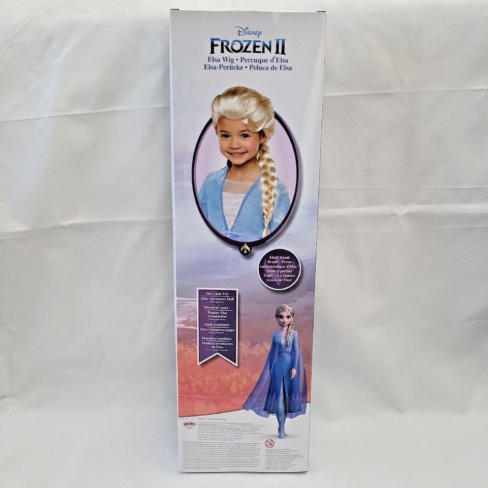 Peluca de Elsa para niños Disney Frozen 2 trenza icónica Foto 2 de 4