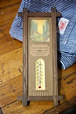Vintage Chevrolet Summer Motor Service Sales Dealer Car Promo Thermometer Sign