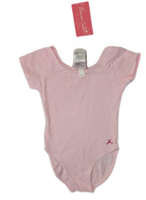 Capezio Future Star Girl's Light Pink Short Sleeve Leotard, XSmall, XS