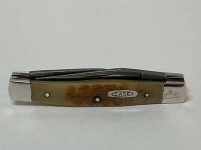 VINTAGE CASE XX DAMASCUS CENTENNIAL SET ROGERS HONEY BONE PEN KNIFE ROG 62033 GG