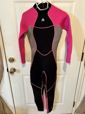 Aqua Polo RAD Full Body Wetsuit Ladies Size 6T NWT Black  Pink SURF SKI KAYAK