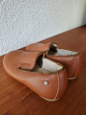 Manuela De Juan Brown Leather Smoking Shoe