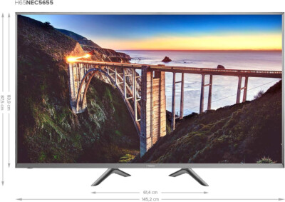 Hisense H65NEC5655 165 cm (65 Zoll) Fernseher (Ultra HD, HDR, Triple Tuner, etc)