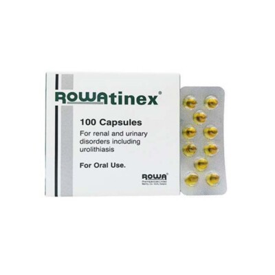 100 Caps Rowatinex For Renal & Urinary Tract and Stones Pee Function Rowa
