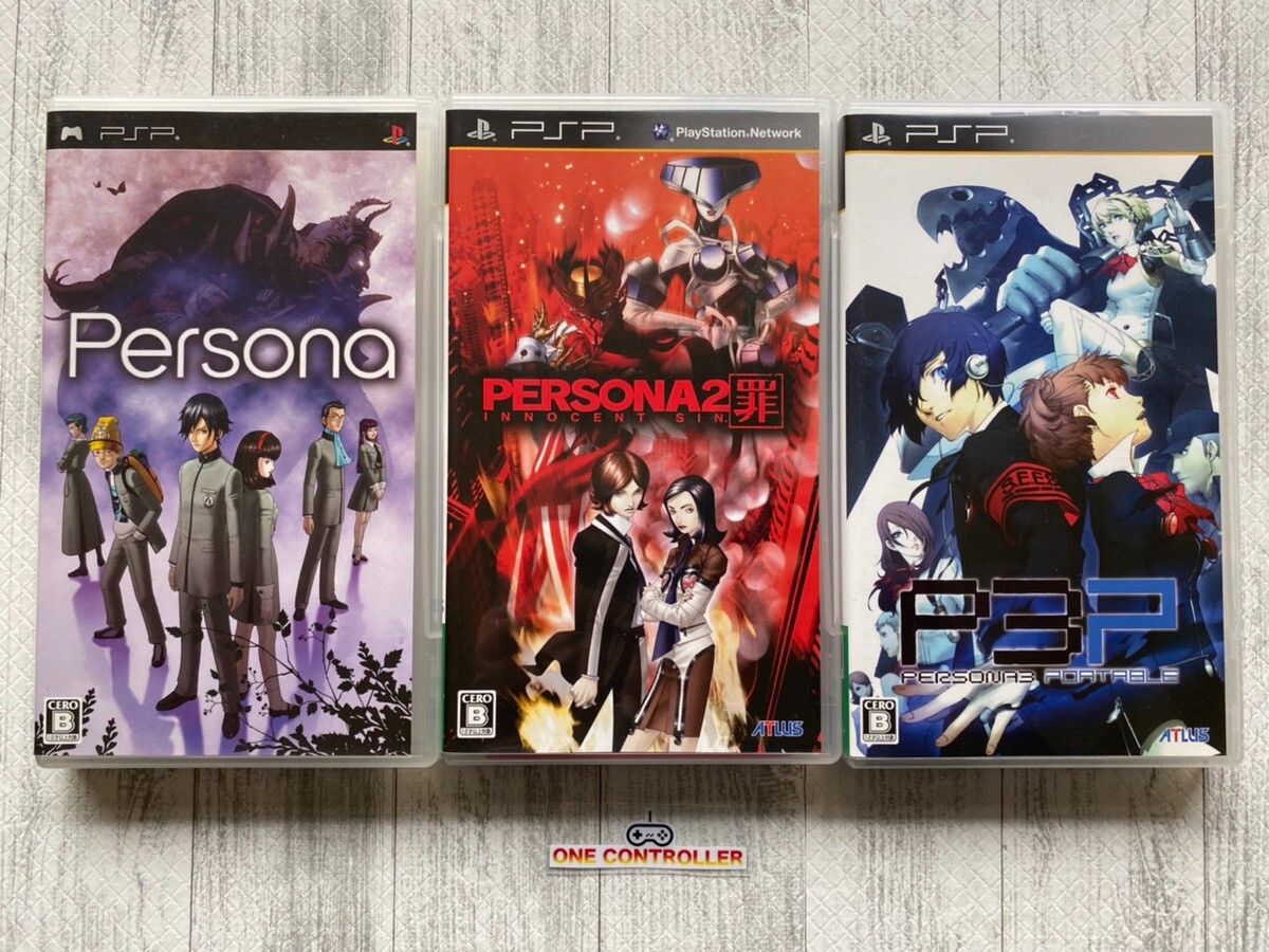 SONY PlayStation Portable PSP Persona 1 & 2 Tsumi Innocent Sin & 3