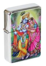 Krishna Hindu Flip Top Lighter