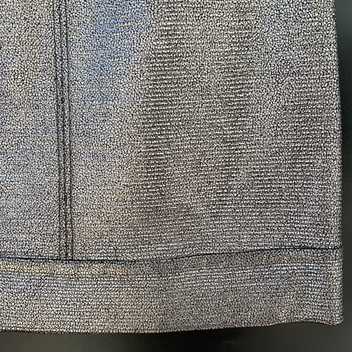 New Diane Von Furstenberg Wool Blend Size 10 Katinko Mini Skirt Silver Metallic - Picture 12 of 16