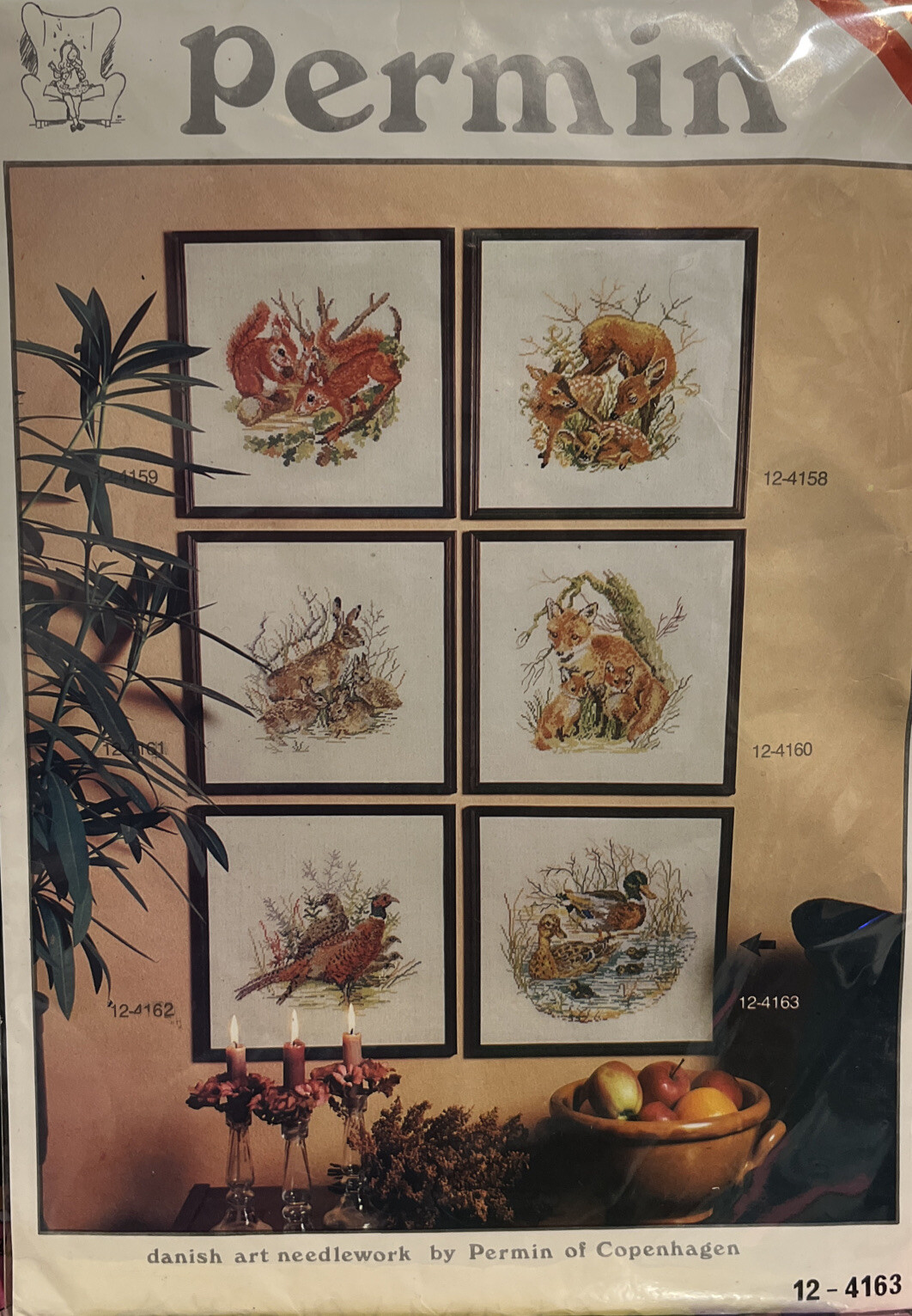 Permin danish art needlework No. 124163 cross stitch kits 33x33cm eBay