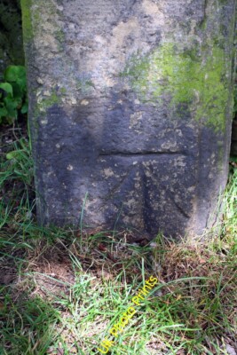 Foto 6x4 Benchmark auf Torpfosten an Alkincoats Park Ausfahrt Colne \/SD8940 Ord c2015