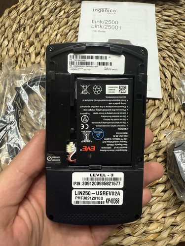 Ingenico Link 2500 Bluetooth WiFi Credit Card Terminal Reader Level 3 - Picture 2 of 5