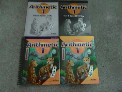 Abeka   NEW  Arithmetic 1  Work-text Teacher Key/NEW Student Tests/Test Key  1st