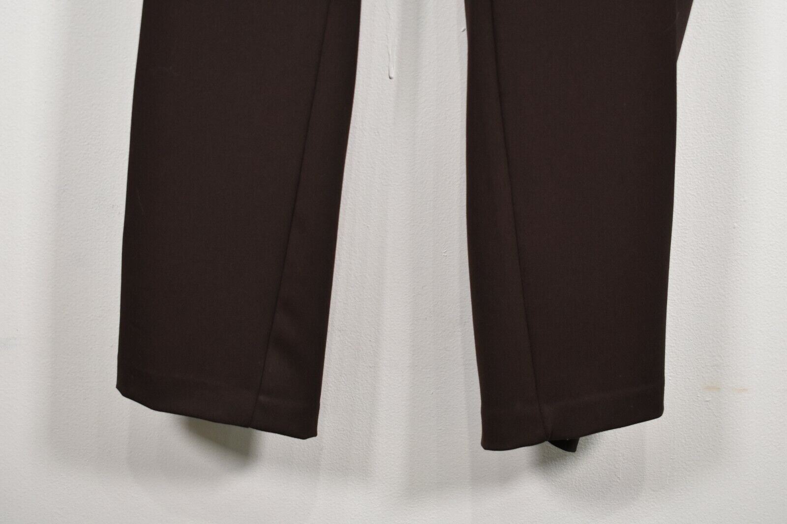 Investments II Women Brown Flat Front The Madison Ave Fit Straight Leg