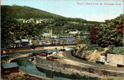 Postcard Mauch Chunk From The Mountain Road 1908