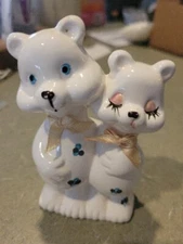 Artmark White Porcelain Teddy Bear Figurine ~ Vintage - Taiwan