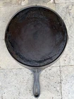 Wagner Ware Sidney O No. 9b Cast Iron Skillet With Heat Ring Early Stylized Logo