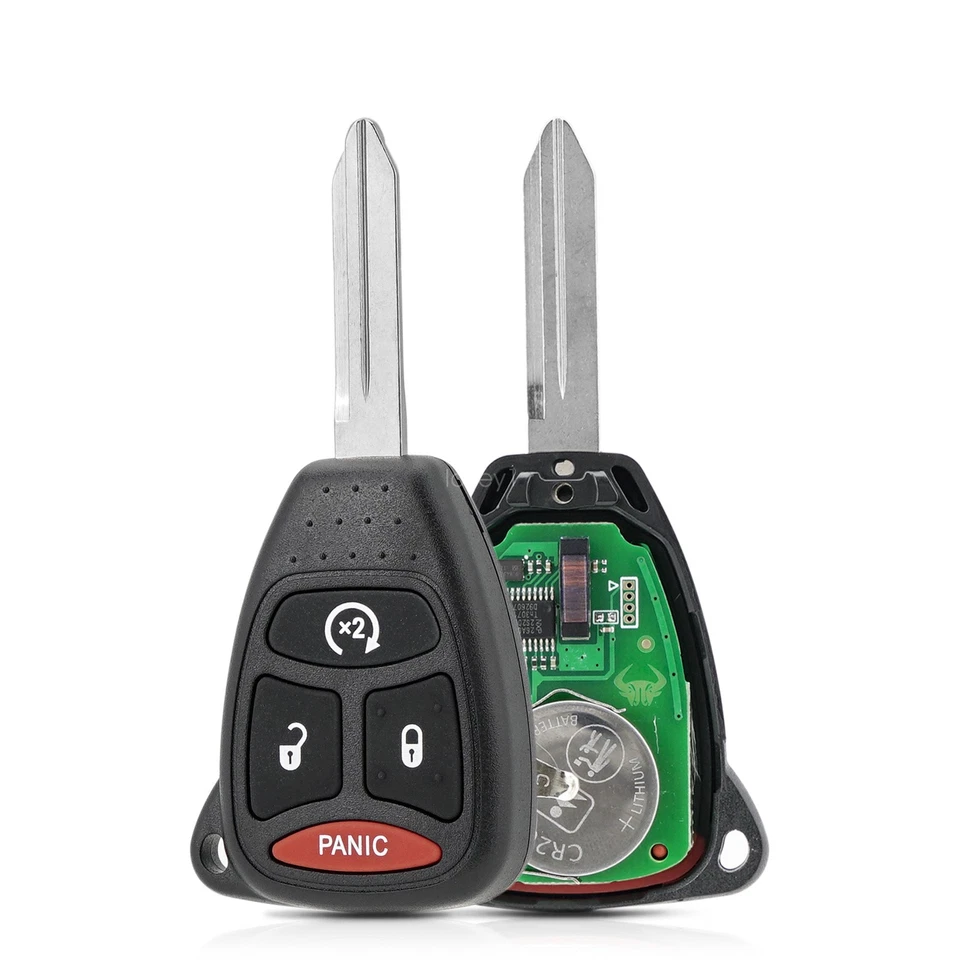 2 chaveiro de partida remota + kit de programa para 2007 2008 2009 Dodge Ram 1500 2500 3500 - Imagem 4 de 4