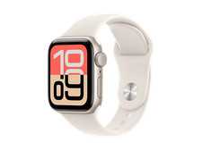 Apple Watch SE 3 (2025), GPS+CEL, 40mm, Caja aluminio Blanco estrella, M/L