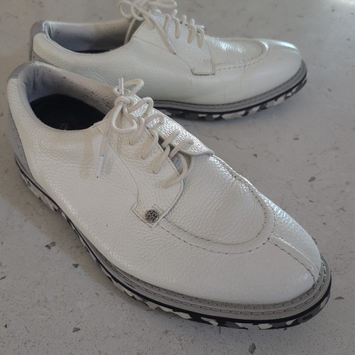 G/Fore Gallivanter Golf Shoes G4MS20EF08 GFore White Camo Sole Mens Size 9 - Picture 2 of 11