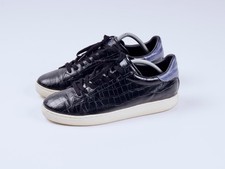 Sneaker da ginnastica uomo ARMANI JEANS in pelle nera testurizzata Pu Body 41 8US 7,5UK