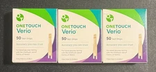 Brand New Sealed OneTouch Verio Blood Glucose Test Strips Exp. 03/2026 Qty. 150