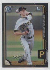 2015 Bowman Draft Chrome Asia Exclusive Black Refractor Brandon Waddell #77 fm0