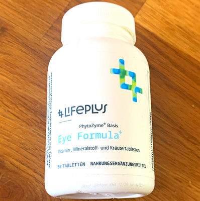 Lifeplus PhytoZyme Basis Eye Formula+ Augengesundheit 60 Tabletten Lot 4933