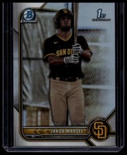 Jakob Marsee 2022 Bowman Draft #BD-73 1st Chrome Refractor Marlins