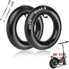 2 Pcs 10x3in Electric Scooter Inner Tube Set - 80/65-6 Inner Tubes for 10x3.0
