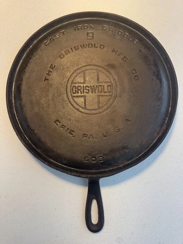 Griswold #9 Cast Iron Griddle