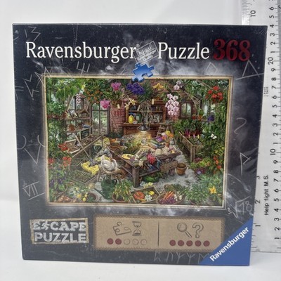 Ravensburger Escape Puzzle ''The Greenhouse'' 368 Piece Jigsaw Logic Mystery 