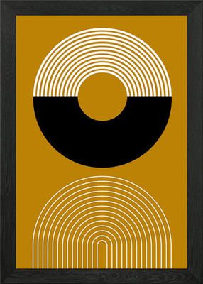 Abstrakte geometrische Kunst gerahmtes Wandbild Poster Leinwanddruck Bild