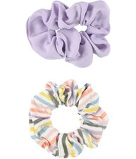 American Eagle Womens Stripe 2-Pack Hair Scrunchie, Purple