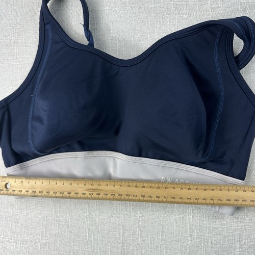 Rock Wear Active Sports Bra Womens 14E Blue Adjustable - Picture 11 of 12