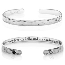 Carviell Bracelet Pet Memorial Gifts for Dogs Loss of Dog Sympathy Gift, Cat ...