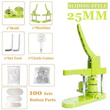 DIY Badges Button Maker Machine Kit Set, 25 32 58MM Pin Badges Punching Press wi