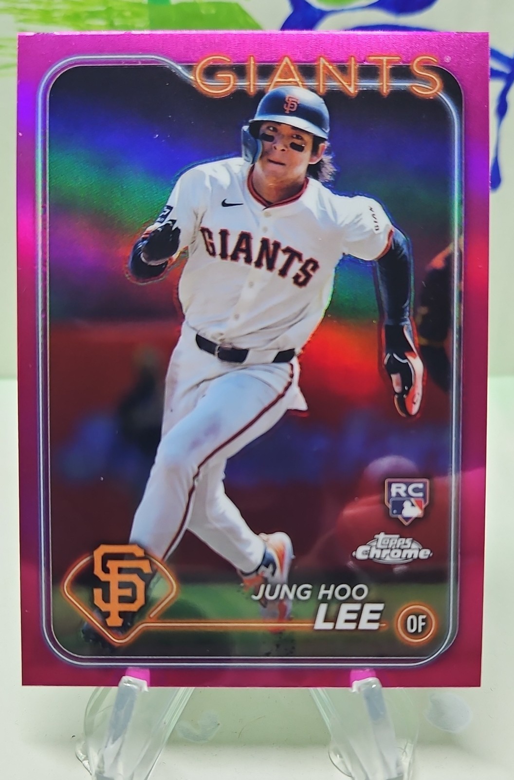 2024 Topps Chrome - Jung-Hoo Lee #201 Pink Refractor (RC)